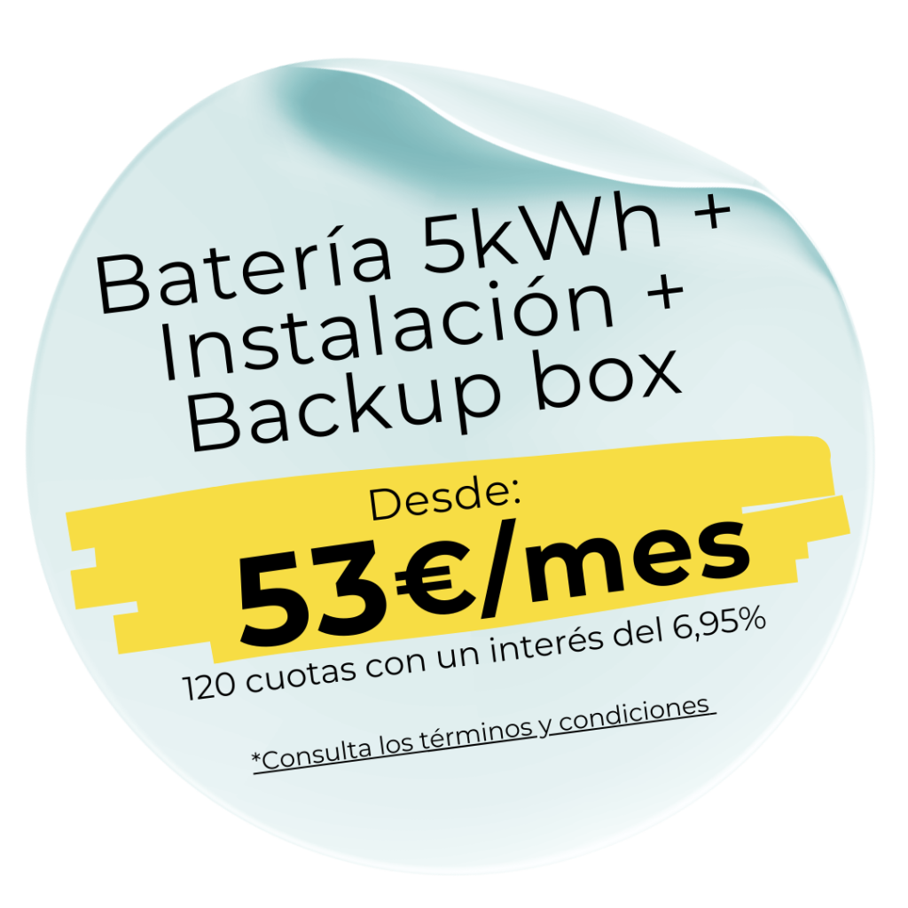 Super oferta baterías Huawei 53€/mes (Apagón)